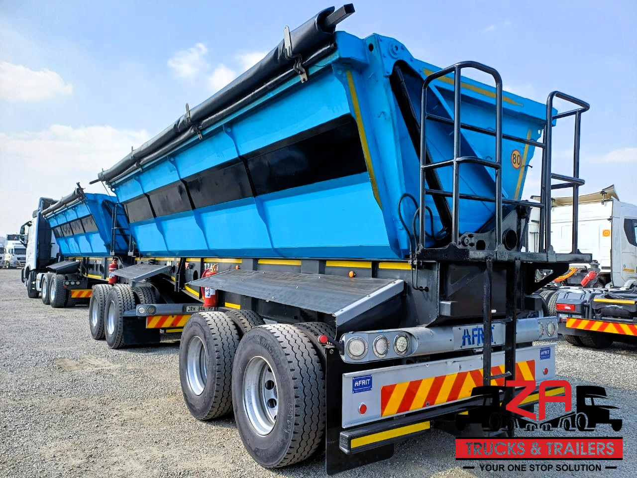 2018 AFRIT 40 CUBE SIDE TIPPER TRAILER #53187